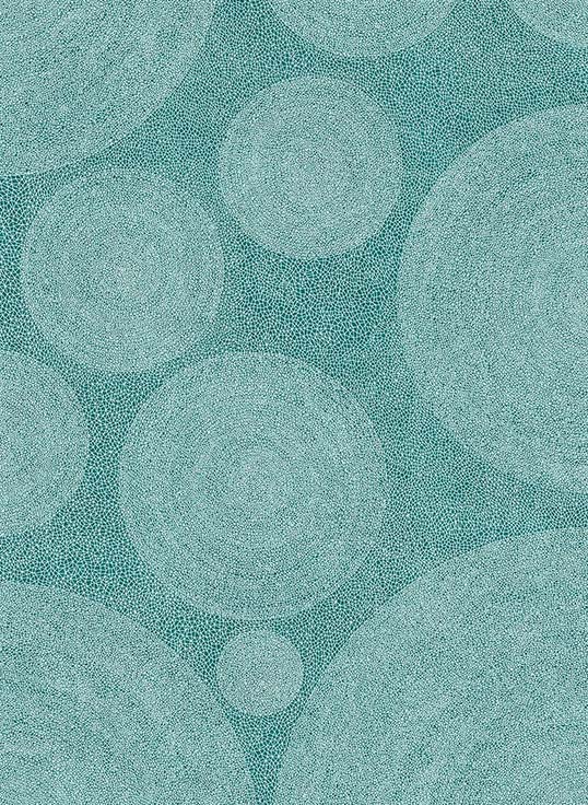 Mosaïque céramique décorative pour projets sur mesure Surface en mosaïque céramique verte aux motifs circulaires illustrant des solutions décoratives adaptées à différents projets architecturaux