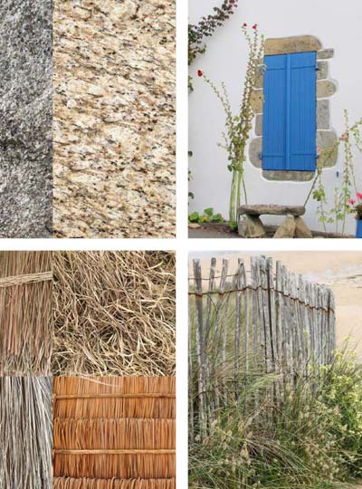 Carnet d’inspirations matières naturelles pour projet architectural hôtelier à Quiberon